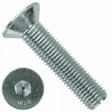 Винт М10х30 потайная головка (кл.пр. 8.8) (оцинк.) DIN 7991 корпуса верхнего вала накл. камеры Винт М10х30 потайная головка (кл.пр. 8.8) (оцинк.) DIN 7991 корпуса верхнего вала накл. камеры