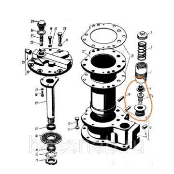 Клапан 700.17.16.107 фильтра КПП +седло 700.17.16.108 Клапан 700.17.16.107 фильтра КПП +седло 700.17.16.108