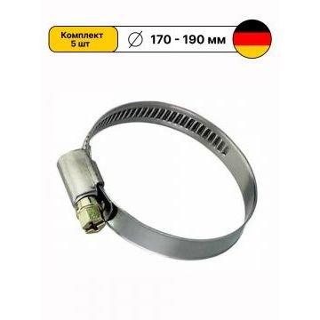 Хомут 170-190 червячный NEXU PROFI (10шт) Хомут 170-190 червячный NEXU PROFI (10шт)